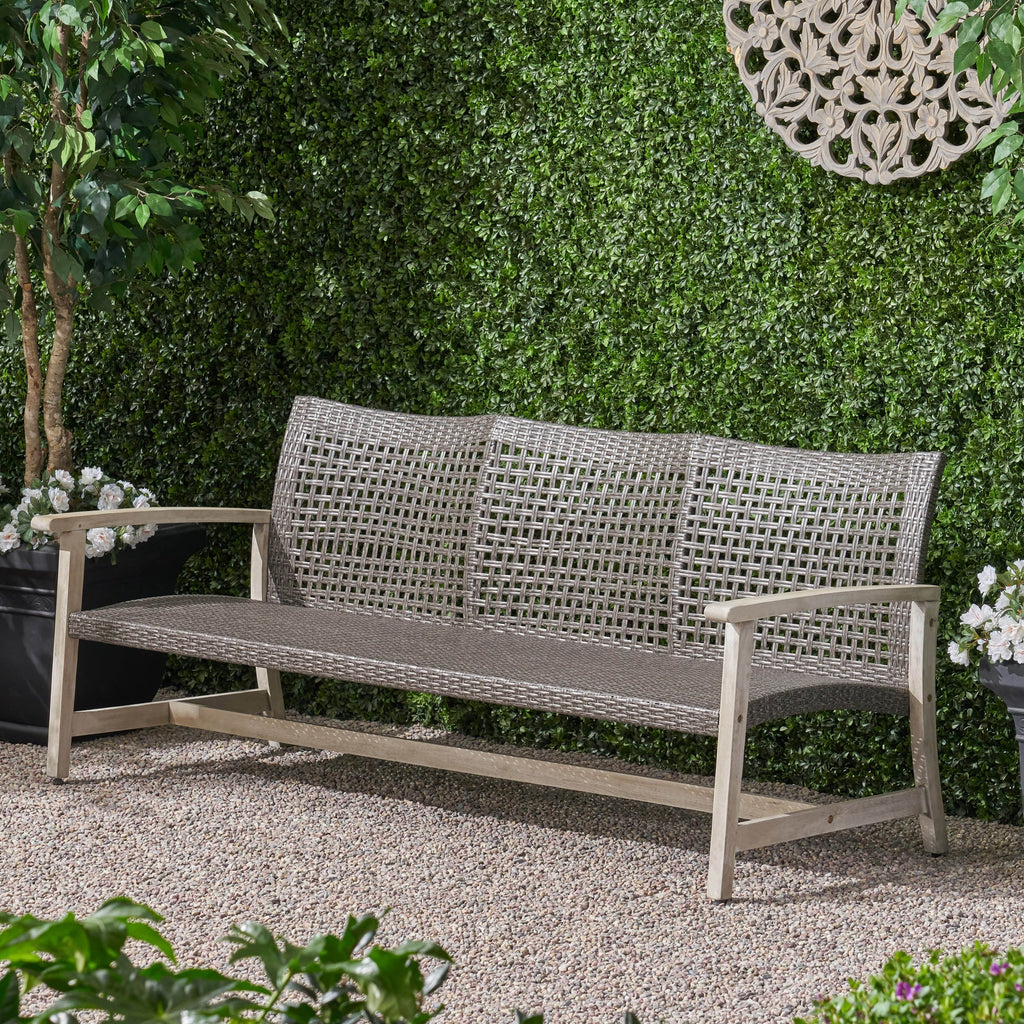 Hampton Outdoor Rattan 3 Seater Sofa