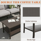Marisol 5 Piece Metal Patio Furniture Set with 3 Seater Sofa