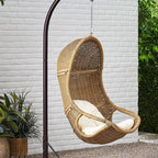 Berrien Outdoor/Indoor Wicker Hanging Swing Chair with 8-Foot Chain
