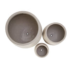 Egg Shaped Lightweight Outdoor Planter, Set of 3
