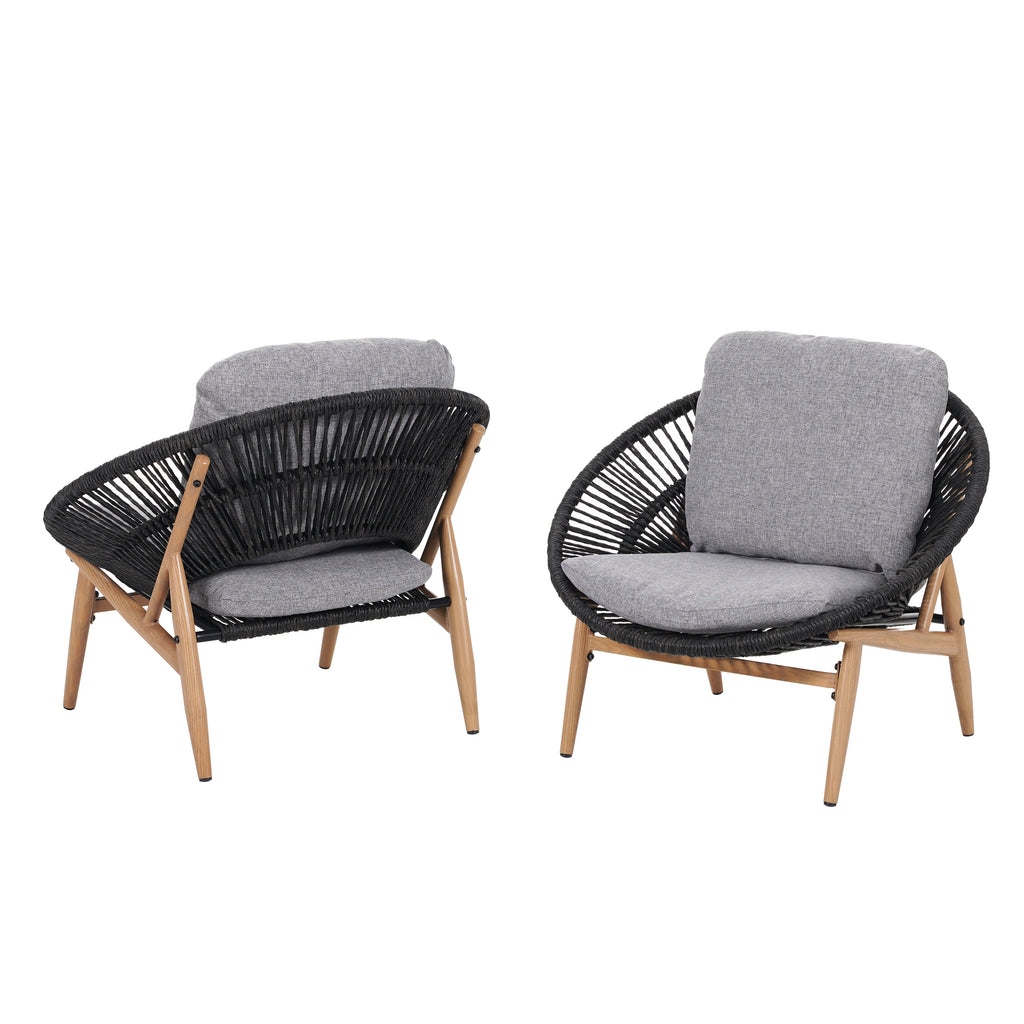 Cyril Outdoor Wicker Papasan Style Lounge Chair