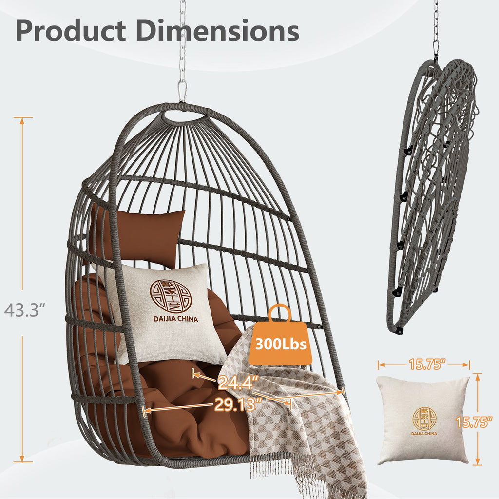 Folding Outdoor Egg Swing Chair