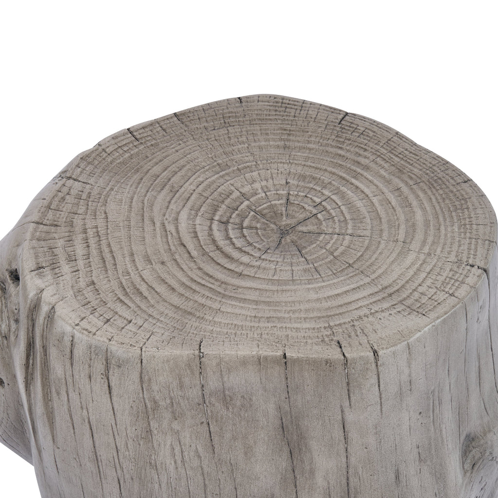 Tree Stump Outdoor Side Table