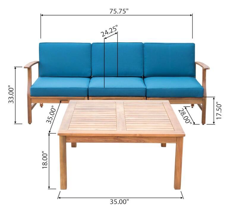 Perla Outdoor 2-Piece Chat Set