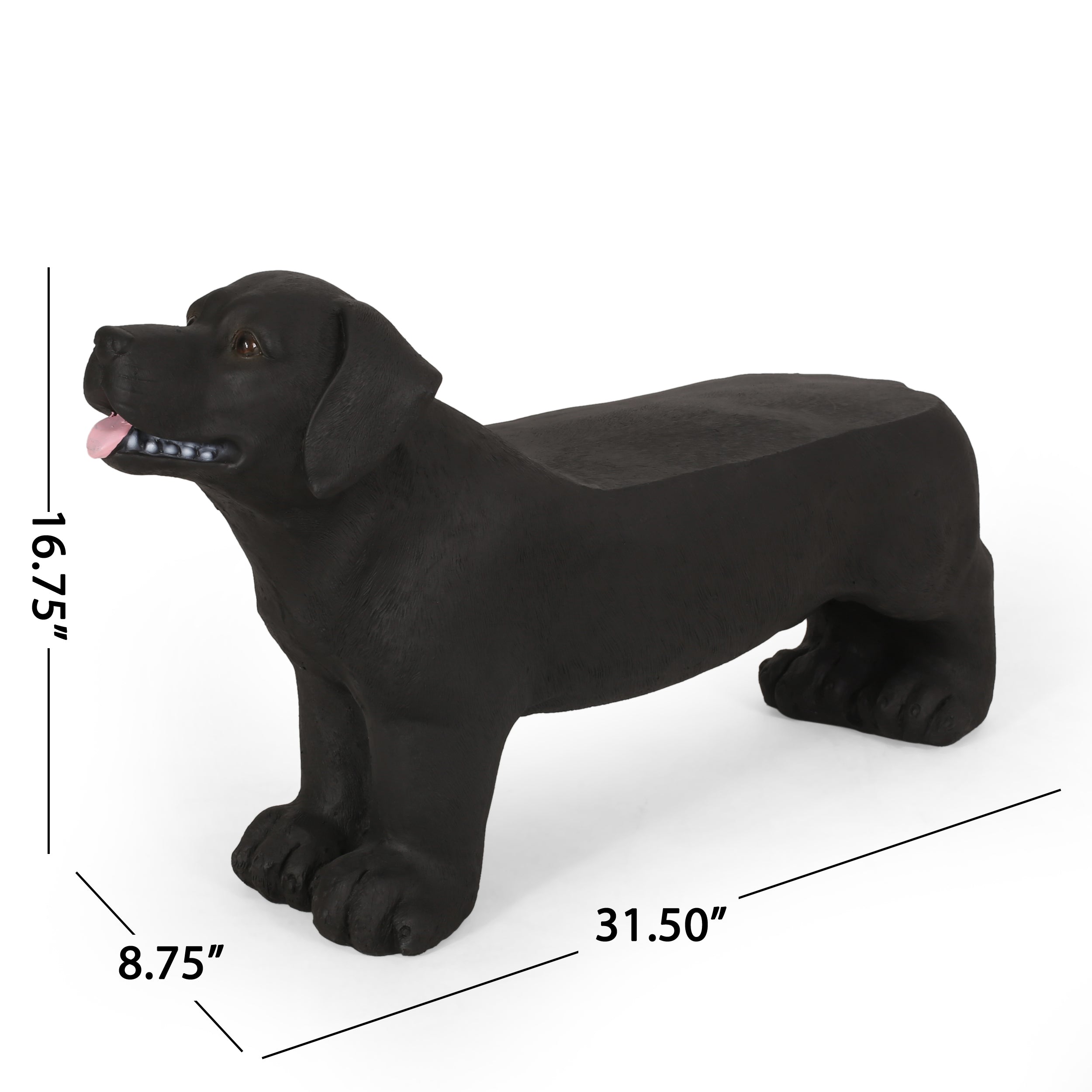 Mandy Outdoor Lab Dog Garden Statue