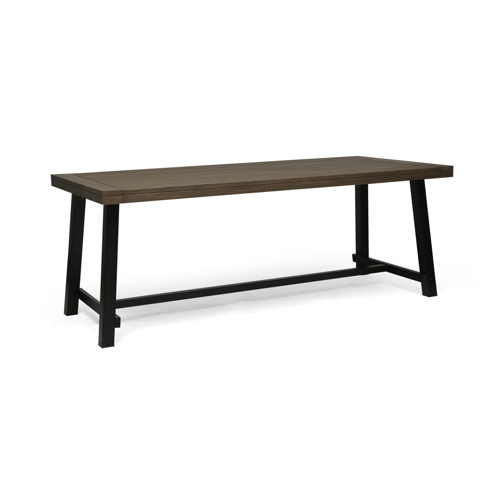 Acacia Wood Rectangular Outdoor Dining Table