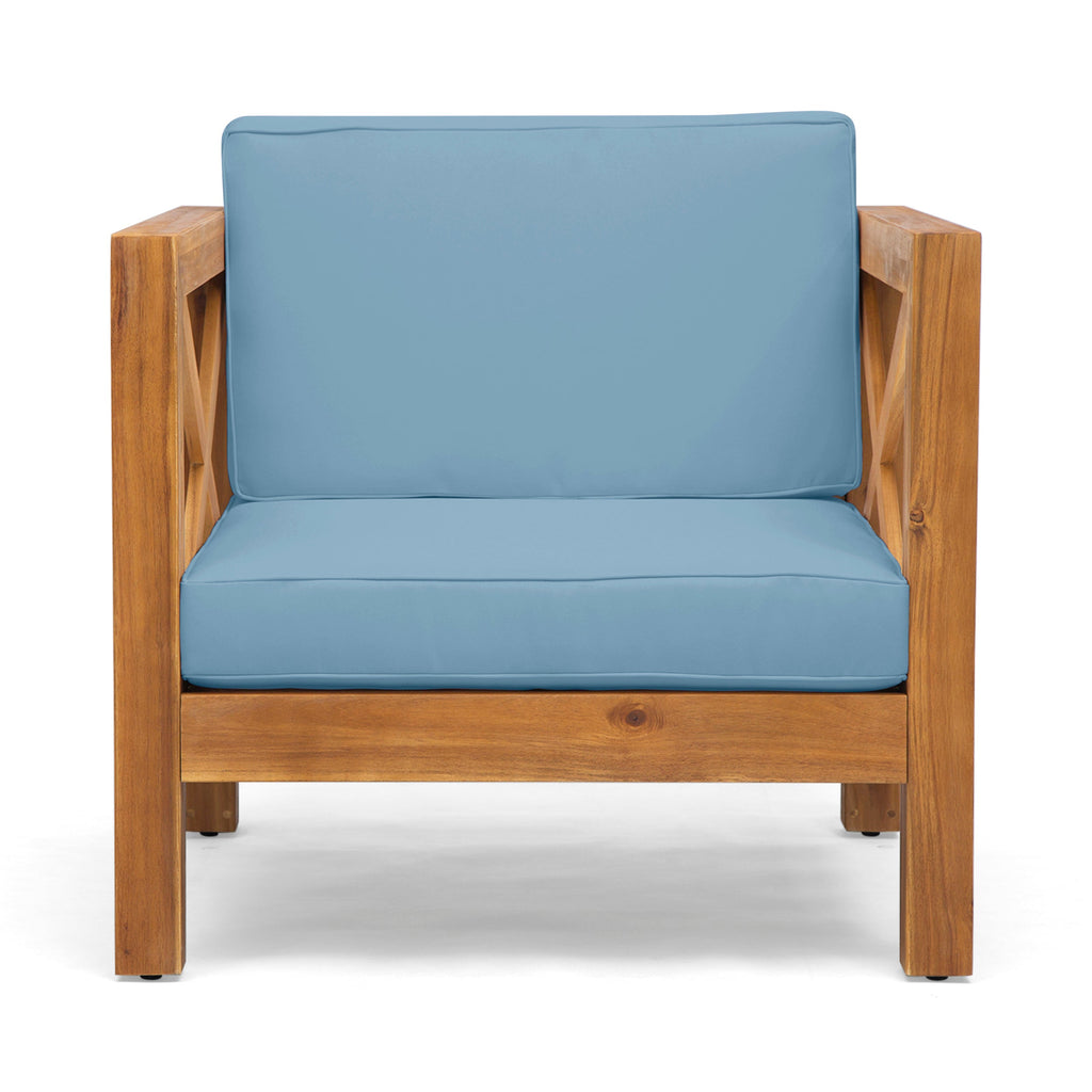 Brava Outdoor Club Chair with Water-Resistant Cushions