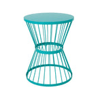 16" Outdoor Stainless Steel Colorpop Side Table