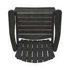 Outdoor Weather Resistant Acacia Wood Adirondack Dining Chairs, Set of 2