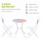 3 Piece Mosaic Americana Patio Bistro Set