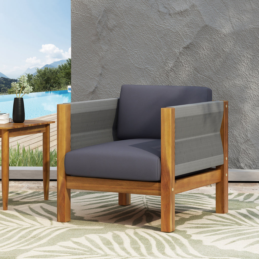Laurel Outdoor Club Chairs, Set of 2