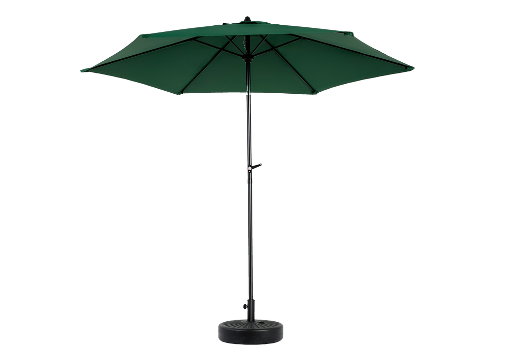 9' Outdoor Patio Umbrella Outdoor Table Umbrella with Push Button Tilt and Crank, Base Not Included