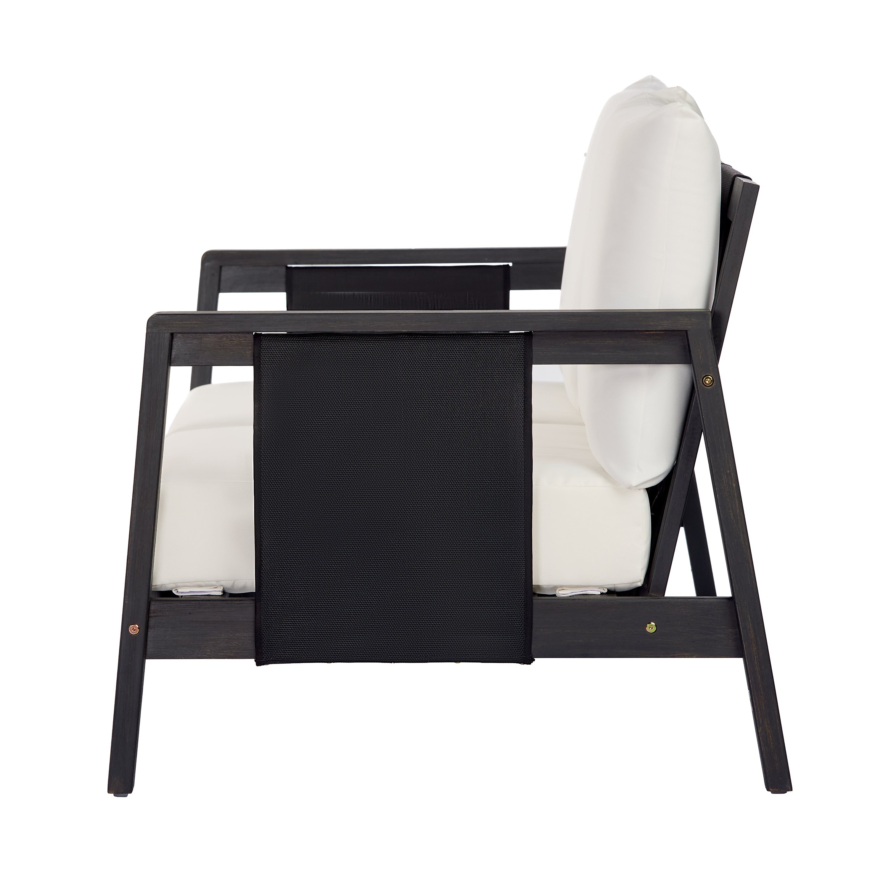 Khali 2 Piece Acacia Wood Outdoor Sofa Set with Cushions