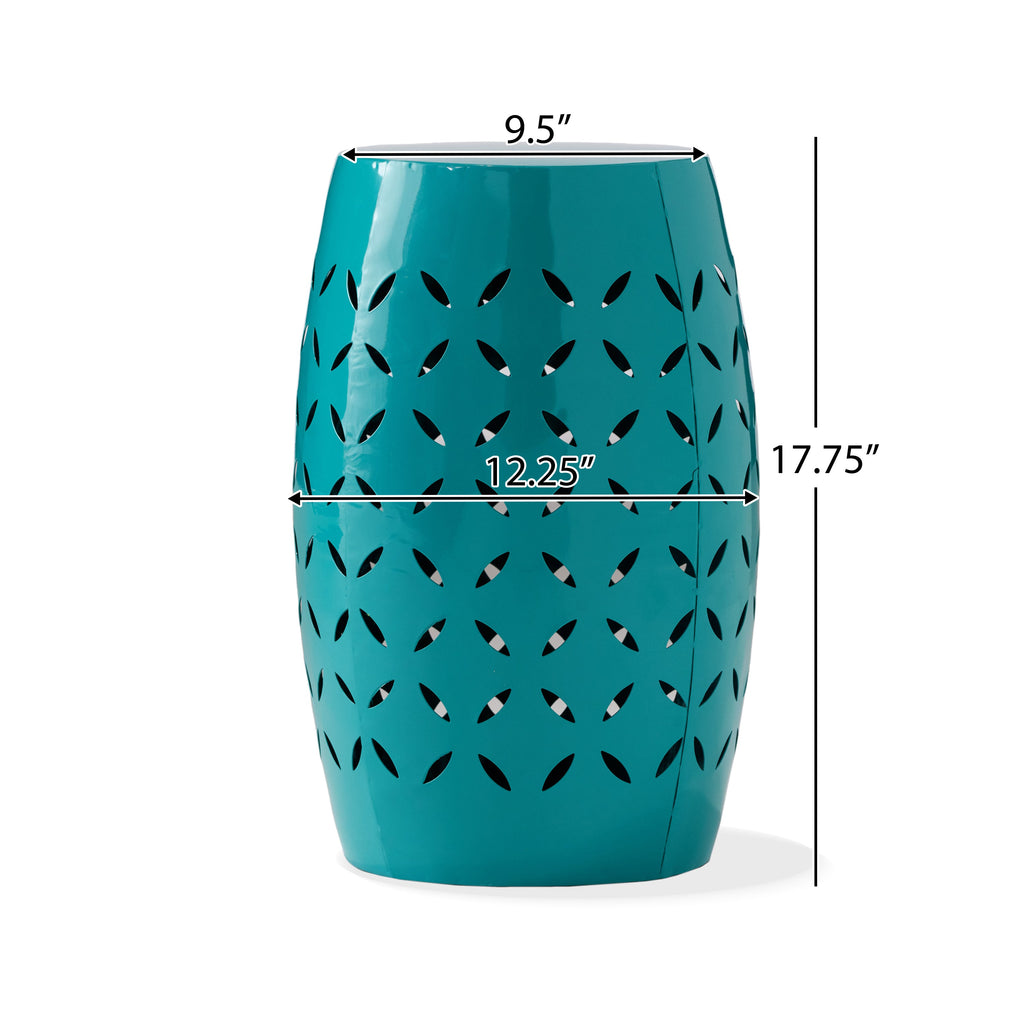 Lilac Outdoor Metal Cutout Accent Table