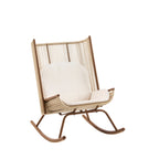 High Square Back Modern Outdoor Rocking Chair