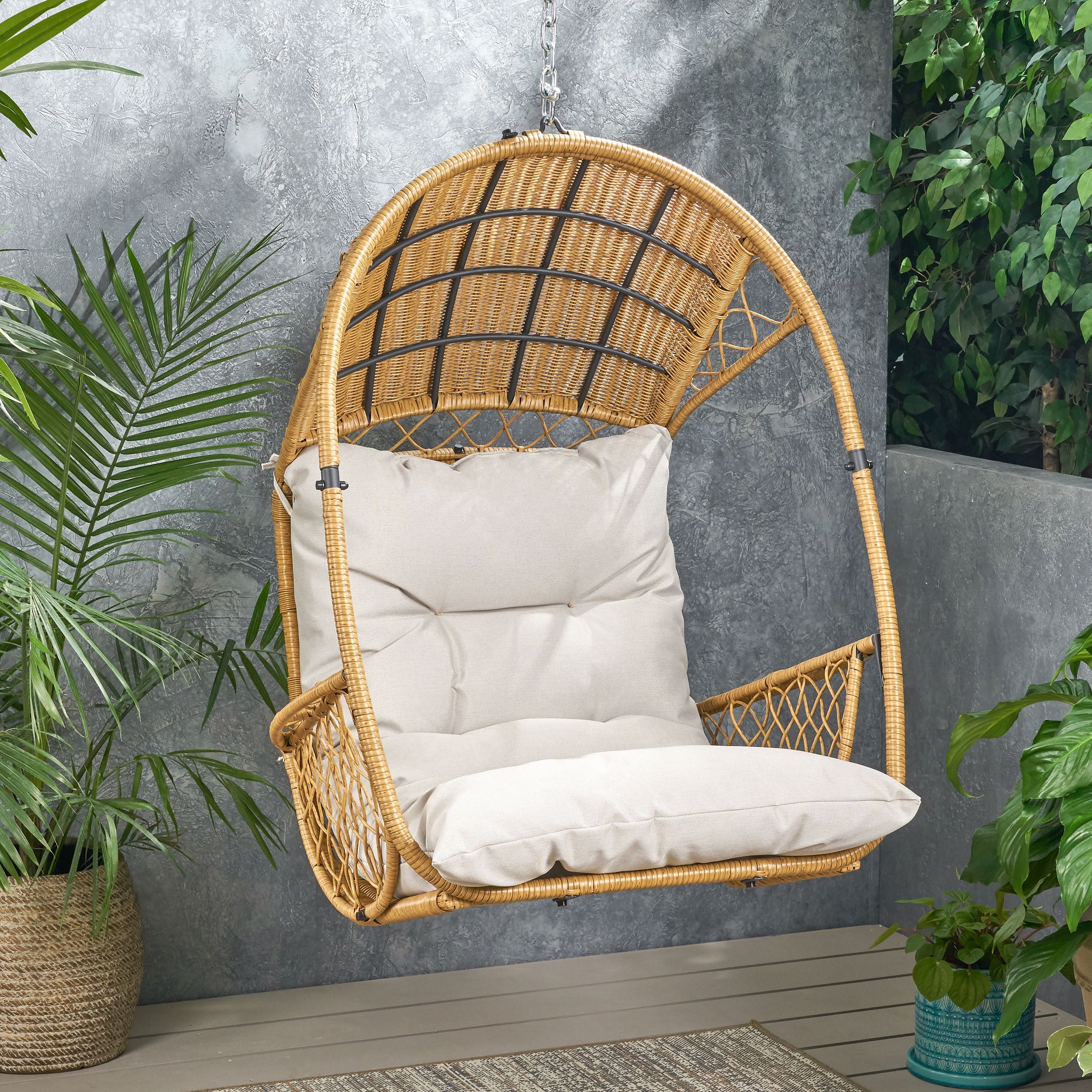 Malia Outdoor Wicker Swingasan™ Hanging Chair