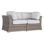 Elegant Wicker Outdoor Loveseat