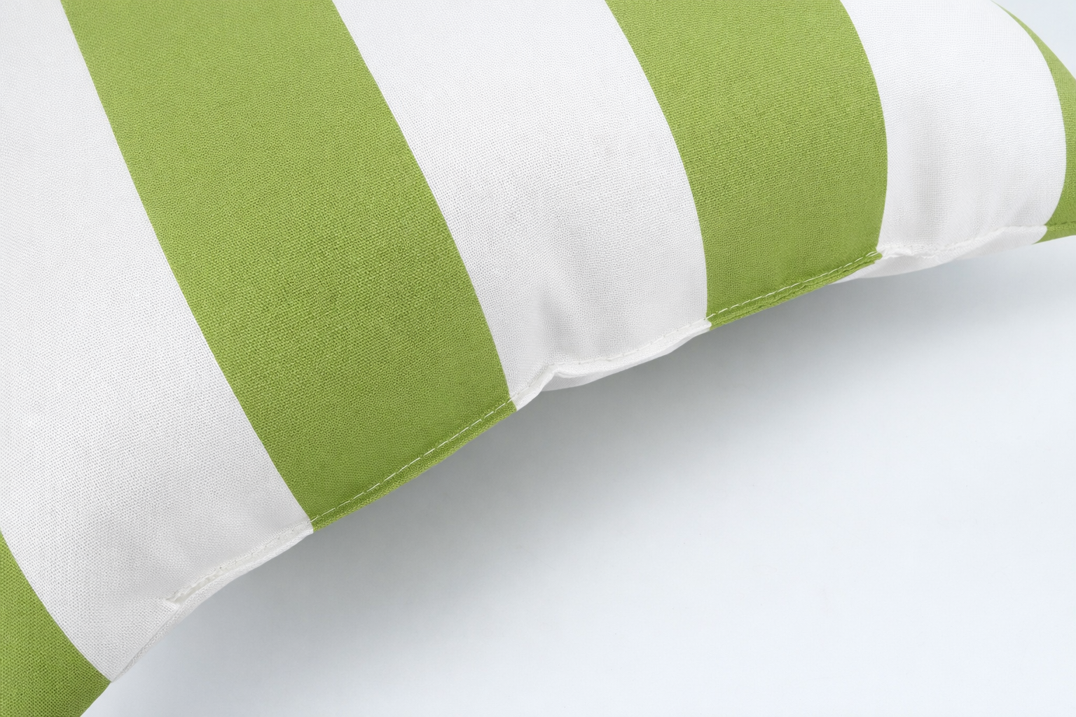 Lime & White Stripe Outdoor Square Pillows, Set of 2