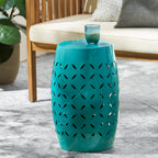 Lilac Outdoor Metal Cutout Accent Table