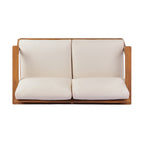 Mid-Century Modern 2-Piece Acacia Wood Outdoor Patio Set