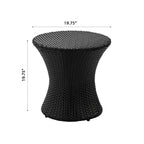 Thrive Hourglass Rattan Outdoor Side Table