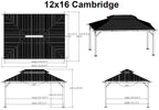 Cambridge Nutmeg Hard Top Gazebos
