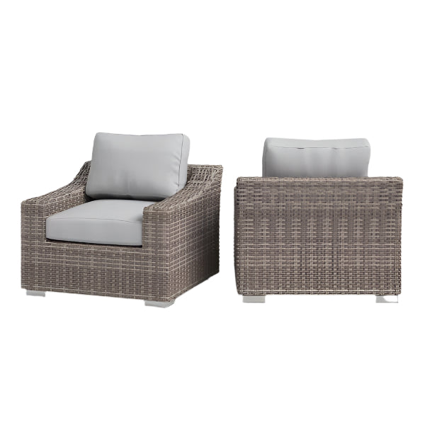 Laguna Sol All-Weather Wicker Outdoor Accent Chairs, Set of 2