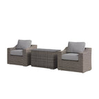 Laguna Sol Chic Rattan Wicker Fully Assembled 2-Person Seating Set