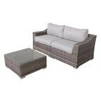 Laguna Sol Fully Assembled 2-Person Wicker Seating Set with Cushions