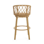 Bohemia Outdoor Brown Wicker Bar Stools, Set of 2