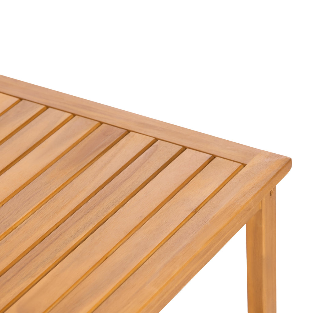 Khali 2 Piece Acacia Wood Outdoor Sofa Set with Cushions