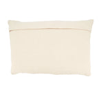 Earthy Jute Banded Outdoor Polyester Filled Throw Pillow