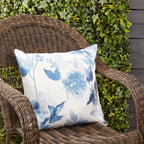 Blossom Breeze Floral Outdoor Polyester Filled Throw Pillow