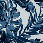 Outdoor Polyester Filled Throw Pillow With Blue Tropic Design