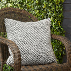 Outdoor Oasis Tufted Polyester Filled Throw Pillow