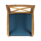 Perla Outdoor Dining Chairs with Cushions, Set of 2
