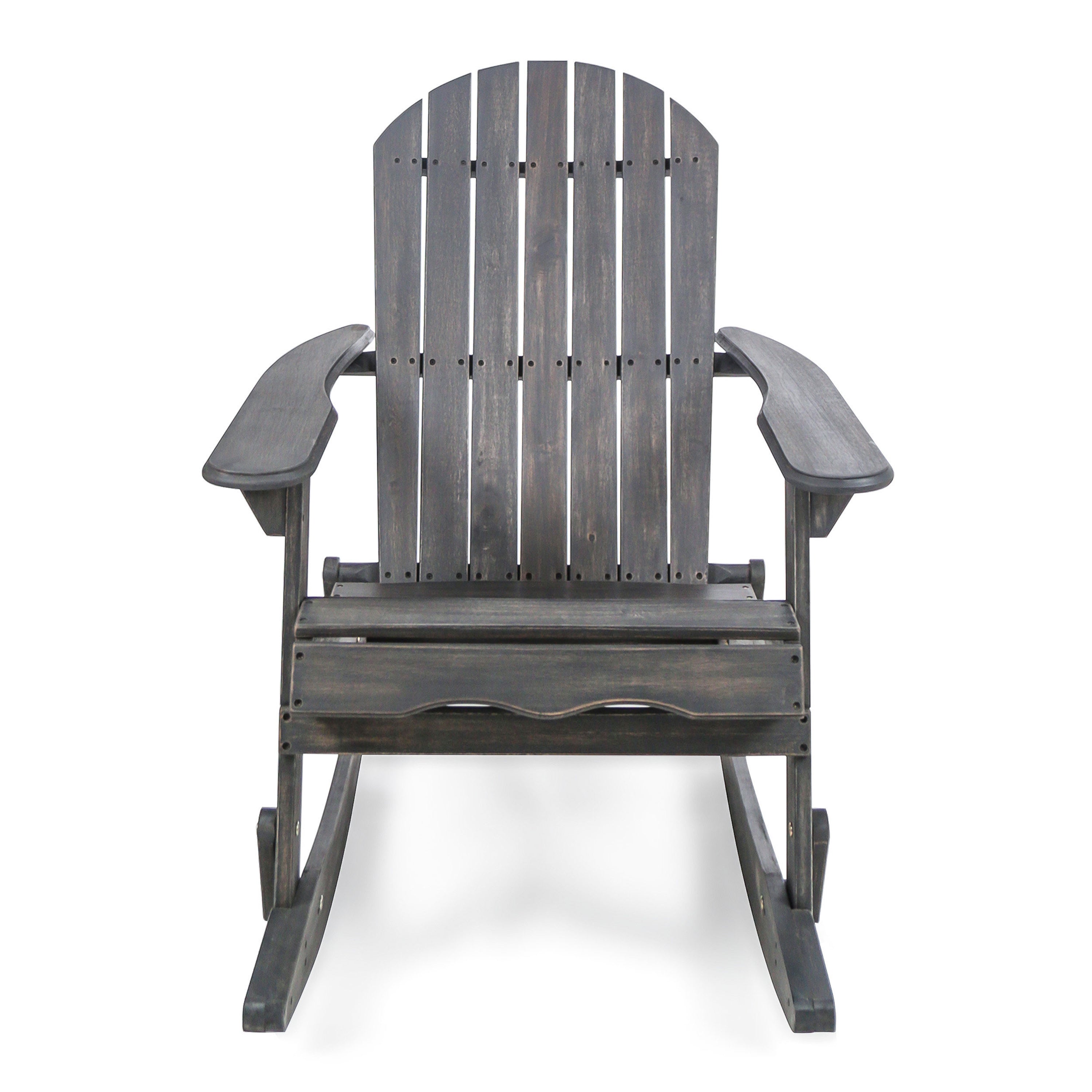 Echoes Outdoor Acacia Wood Adirondack Rocking Chair