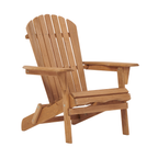 Outdoor Wooden Folding Adirondack Chair, Set of 2
