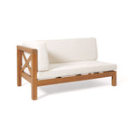 Brava Outdoor X-Back Corner Bench with Coffee Table