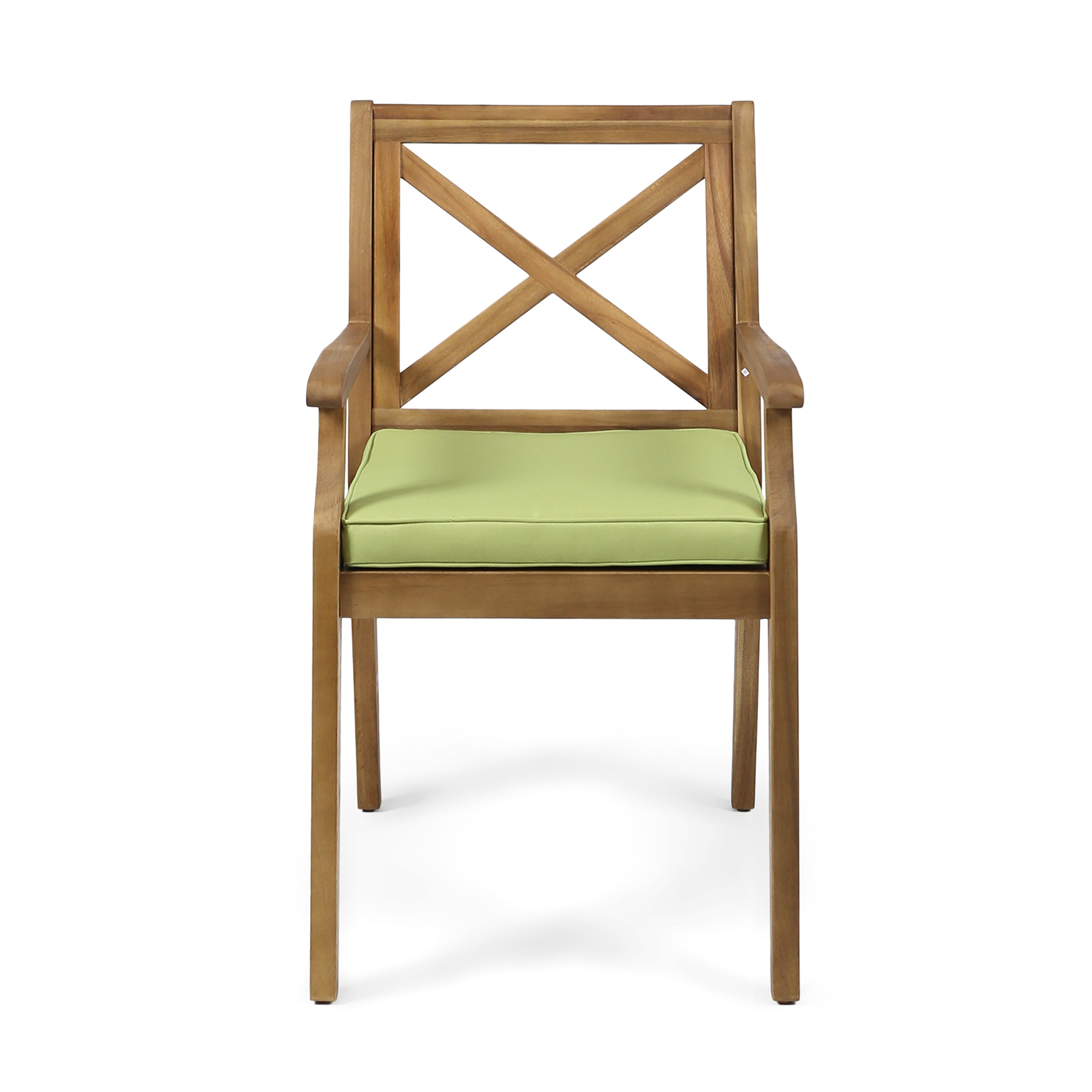 Perla Outdoor Dining Chairs with Cushions, Set of 2