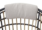 Maristella Outdoor Wicker Dining Arm Chairs, Set of 2