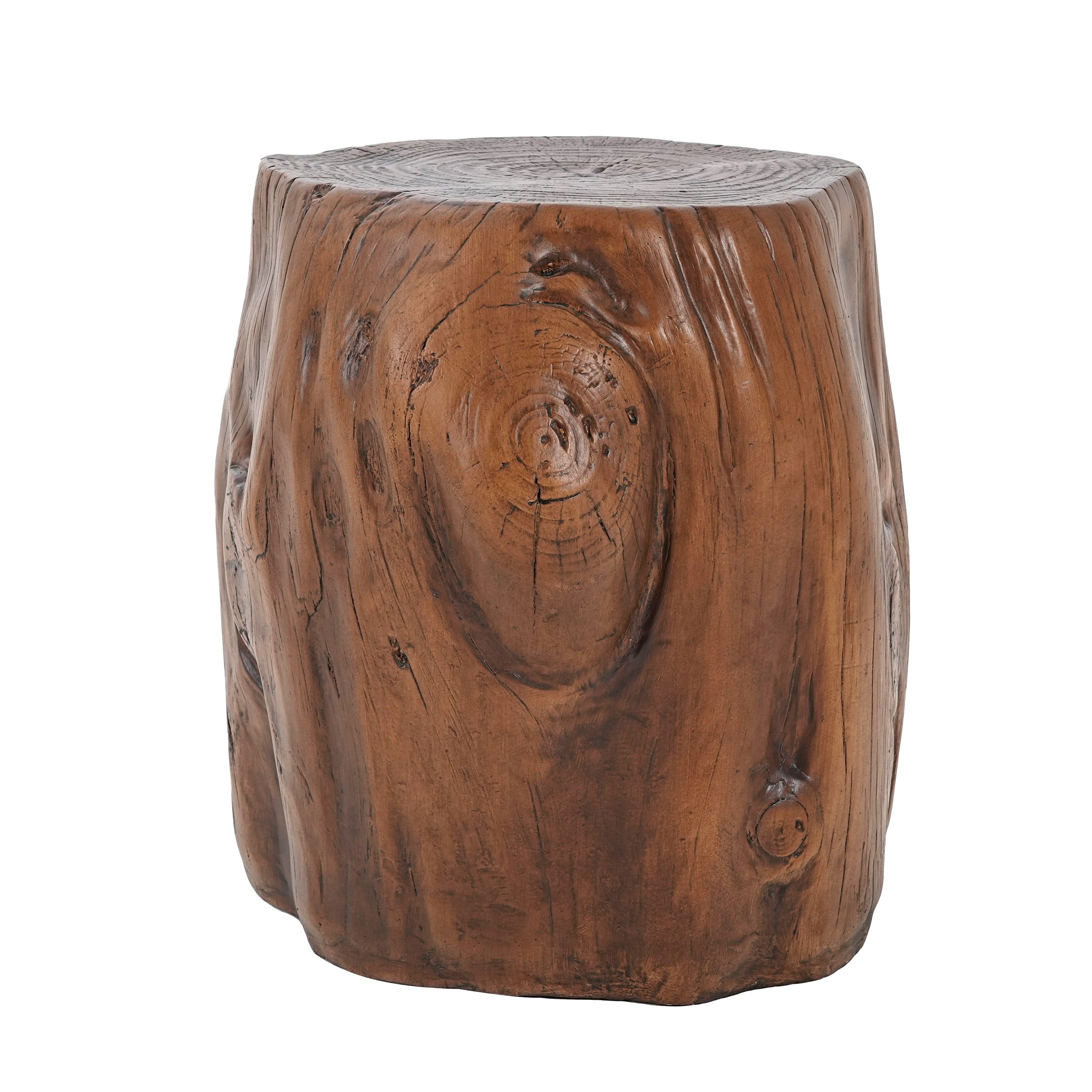 Tree Stump Outdoor Side Table