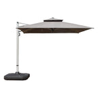 9' Aluminum Cantilever Tilt Patio Umbrella with Center Pole, Base Not Included