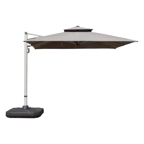 10'X10' Square Cantilever Umbrella with Center Pole, Base Not Included