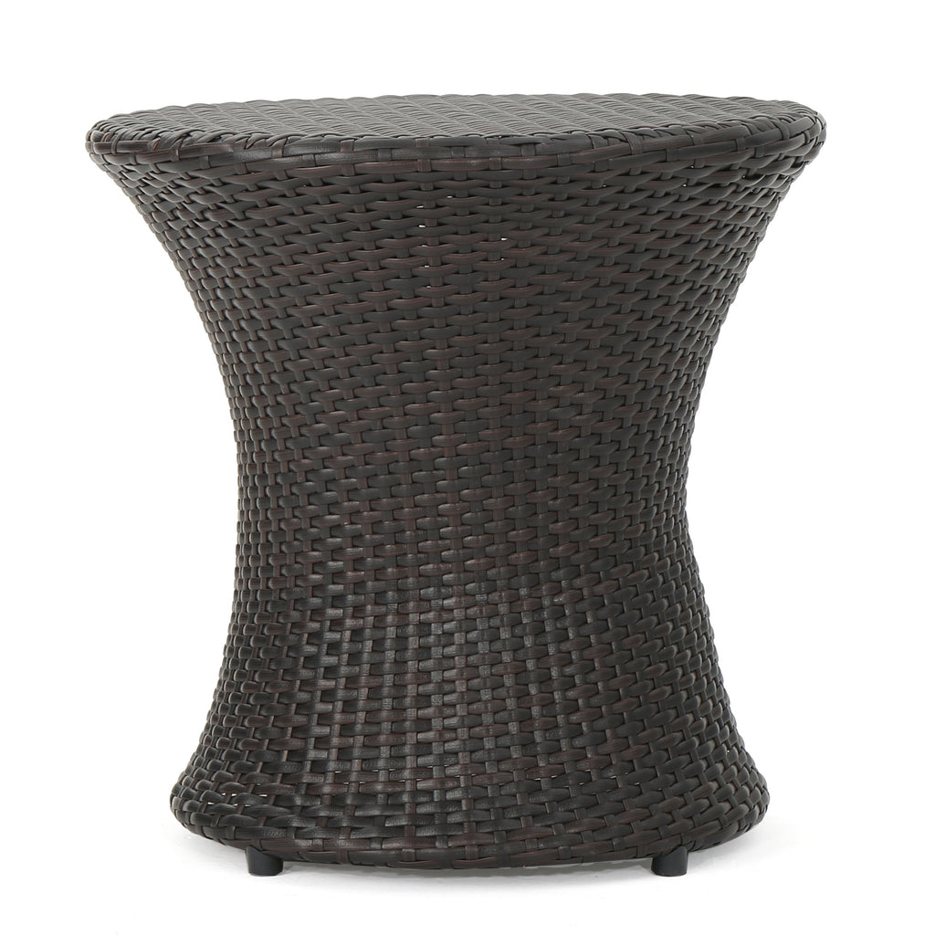 Thrive Hourglass Rattan Outdoor Side Table