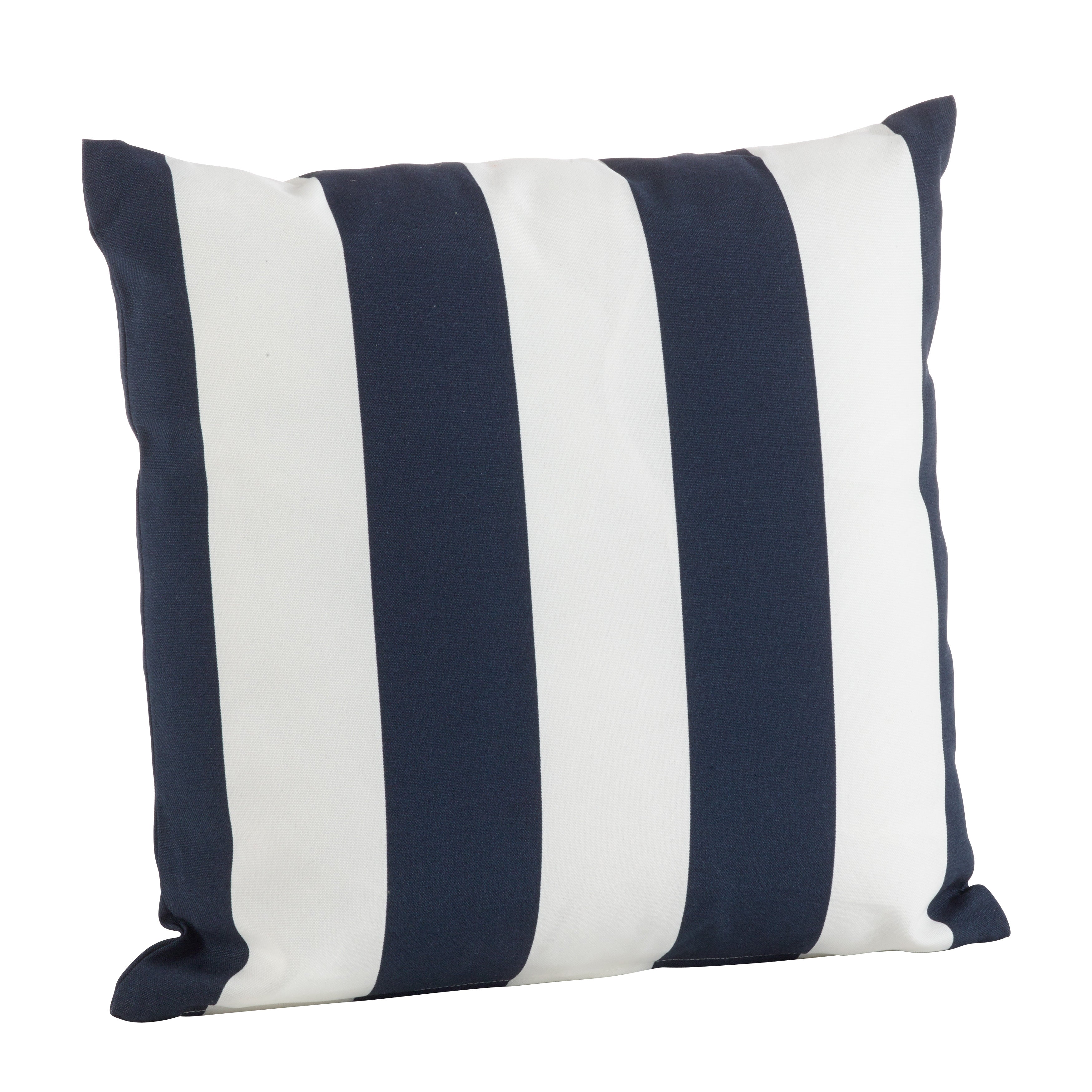 Classic Stripe Indoor/Outdoor Polyester Filled Throw Pillow, 21" x 21"