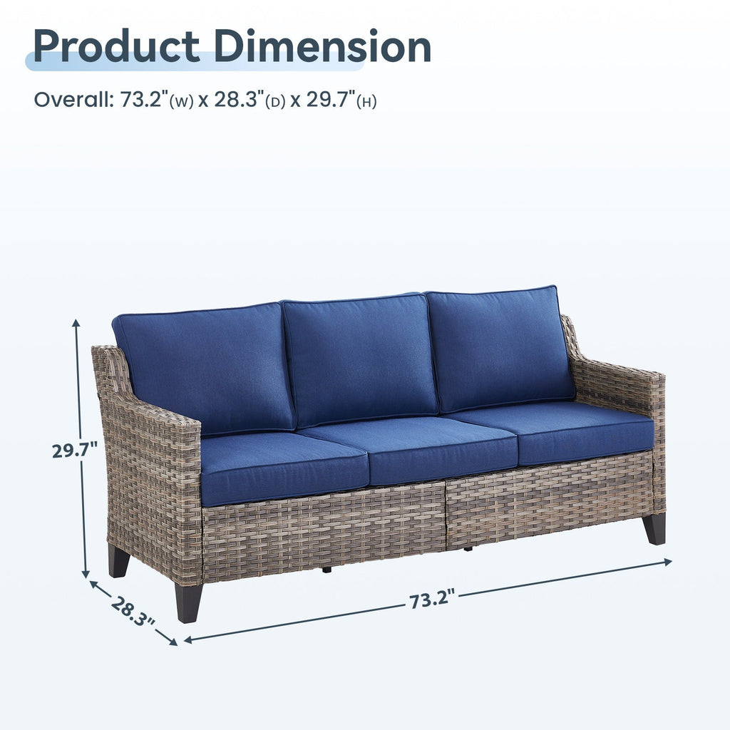 Tatum Outdoor 3-Seat Sofa