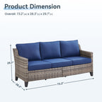 Tatum Outdoor 3-Seat Sofa