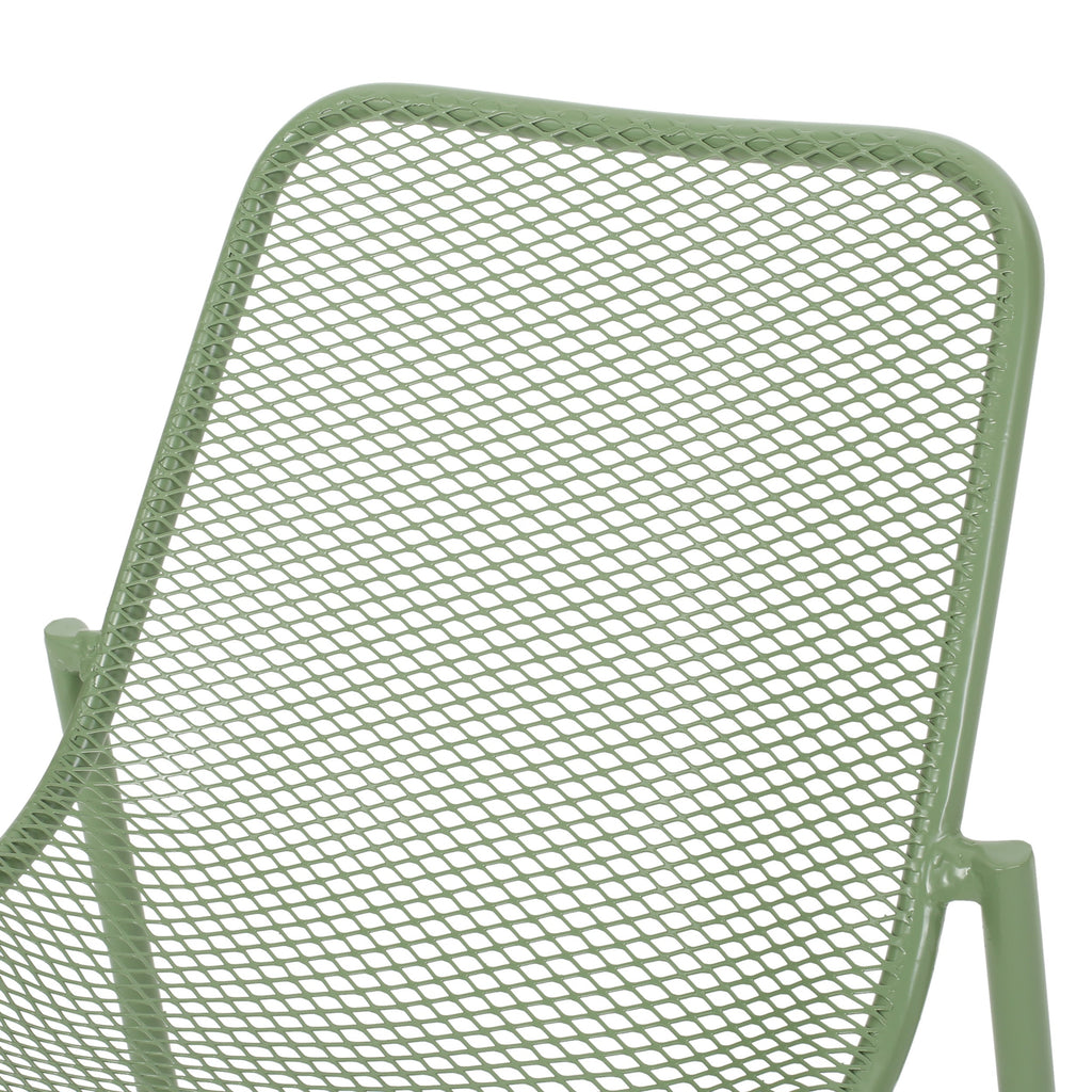 Kincaid Stackable Iron Chairs, Set of 2