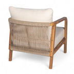 Calder Outdoor Lounge Chair with Woven Backrest